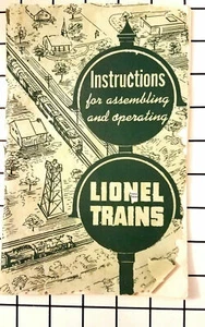 LIONEL TRAINS Assembling Operating MANUAL 1951 64pg booklet - Picture 1 of 5