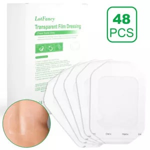 Transparent Film Dressing Sterile Adhesive Wound Cover Bandage Tape Waterproof - Picture 1 of 7