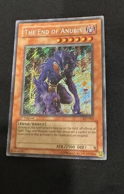 The End of Anubis AST-000 Secret Rare 1st Edition Ancient Sanctuary Foil Bleed!! - Image 1 of 4
