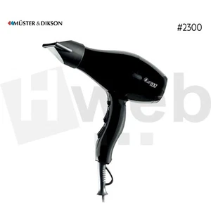 Muster Asciugacapelli Professionale # 2300 Phon Compatto 2100W Nero - Foto 1 di 4
