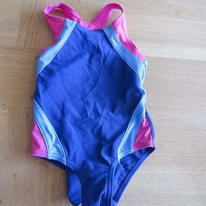 JOHN LEWIS Girls Blue/Pink Swimsuit - Age 2 / Height 92cm / Chest 51cm - Picture 1 of 2