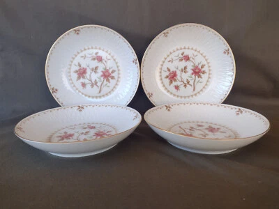 Juego de 4 cuencos de sopa vintage Sango Strafito Connoisseur Fine China Montaigne 7,5" Foto 1 de 4