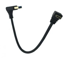 USB 3.0 Up Angle to USB C Male Data Sync Charging Cable - 25cm - Picture 1 of 6