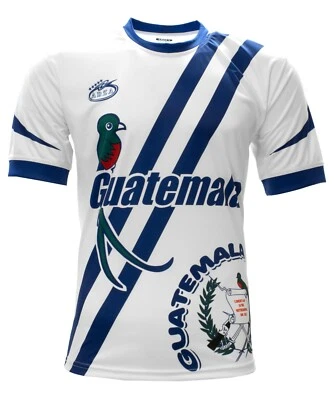 Guatemala New Arza Soccer Jersey White 100% Polyester