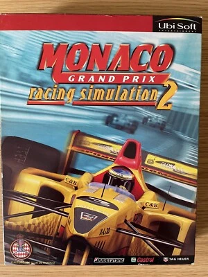 PC Game Monaco Grand Prix Racing Simulation 2 Big Box Game/Manual 1998 - Image 1 of 4