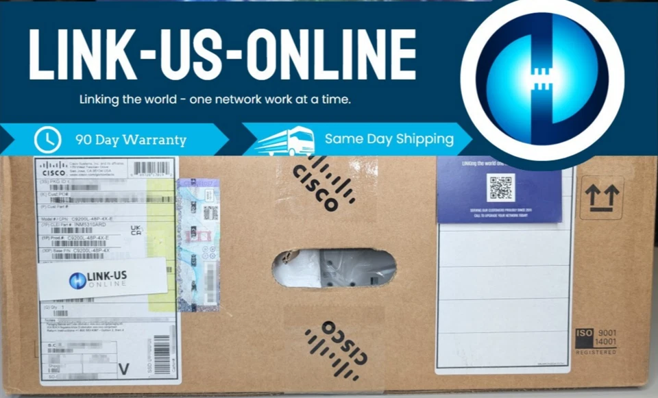 Brand New Genuine Cisco C9200L-48P-4X-E 10g SFP+ Uplinks - Sealed - Ships Today! - Image 1 of 4