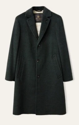 Chaqueta Loro Piana FAN5743 Gibson Abrigo Verde Alpaca - Nueva con Etiquetas - Precio de venta sugerido por el fabricante $5,200 USD Foto 1 de 4
