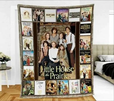 PRINTUZ Little House On Prairie 70s Film Fleece Blanket, Family Blanket Gift