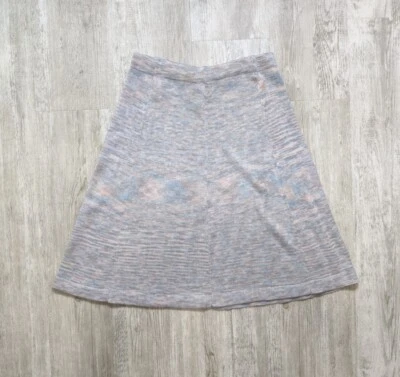 Vintage 70s Organically Grown by Arpeja Mélange Knit Sweater Skirt Acrylic Sz L - Image 1 of 4