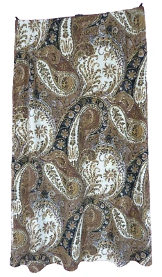 SK16191- COLDWATER CREEK Mujer Elastizado Poliéster Línea A Falda Paisley Multi 12 Foto 1 de 4