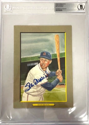 Stan Musial Signed Perez-Steele Great Moments Beckett Slabbed Cardinals HOF - Image 1 of 3