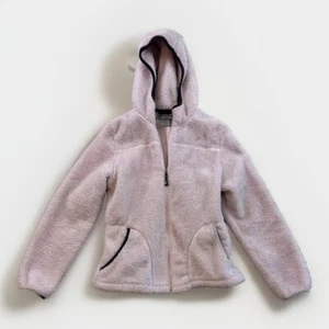 Free Country leichte Hoodie-Jacke Damen Größe Medium rosa Fleece durchgehender Reißverschluss - Bild 1 von 12