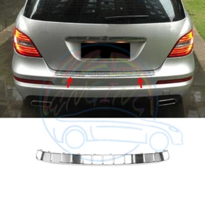 🆗 Protector de parachoques trasero cromado almohadilla de umbral para Mercedes V251 Clase R 2006-10 - Imagen 1 de 10