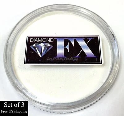Juego de 3 pinturas faciales y corporales Diamond FX Essential White 30 gramos ES1001 Foto 1 de 3