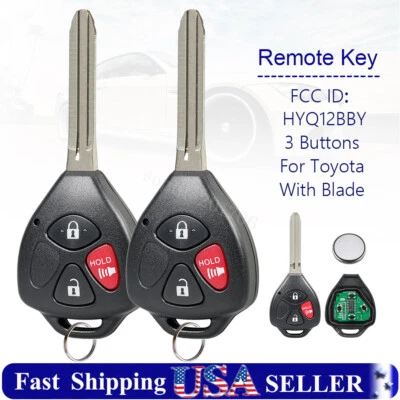 2 Reemplazo para Scion xB 2008 2009 2010 2011 2012 Entrada Coche Llave Remota 4D67 Foto 1 de 4