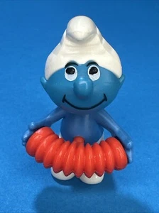 PUFFO FISARMONICA 4,5 CM PUFFI SMURFS VINTAGE PUFFO - Picture 1 of 3