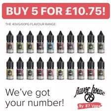 Flavour House 76 E Liquid Vape Juice 10ml | 6mg 12mg 18mg Nicotine | QUALITY UK