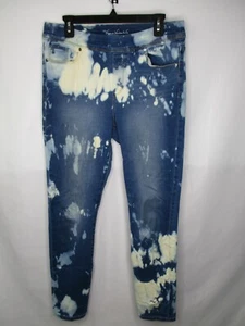 Gloria Vanderbilt Damen Jeans 10 Blau Schlankmacher Bleach Out Komfort Gummibund - Bild 1 von 11