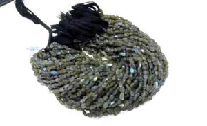 1 hebra de pepitas de labradorita de 6-8 mm cuentas sueltas lisas de 18" pulgadas - Imagen 1 de 6