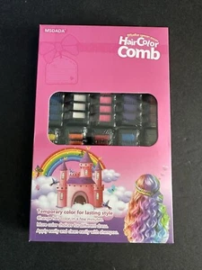 Hair Chalk Comb 6 Colors Temporary Hair Dye Marker Gifts for Girls Kids Adults - Picture 1 of 3