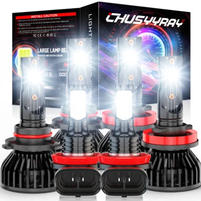 Para Saturn Outlook 2007-2010 - 6000K Faros LED + Faros Antiniebla Combo 6 piezas Foto 1 de 4