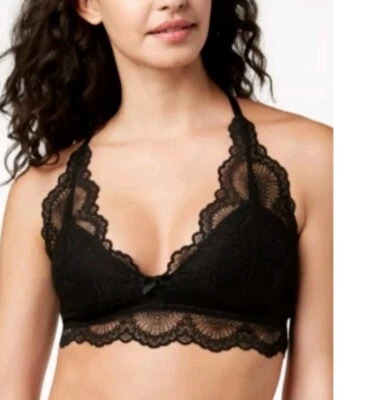 Jenni by Jennifer Moore Split-Back Lace Bralette Black. Size small  - Image 1 of 2