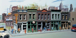 WALTHERS CORNERSTONE 9333028 Scala 1/87 HO MERCHANT'S ROW I kit struttura modello - Foto 1 di 2
