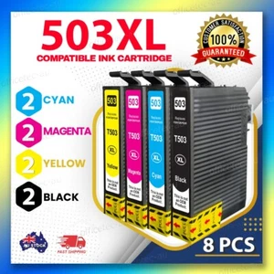 8x Compatible Ink 503 503XL for Epson WorkForce WF-2960 Expression XP-5200 - Picture 1 of 1