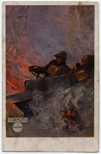 Feldpostkarte I. Autopark I. Armee illustr. TODESCHINI - Bild 1 von 1