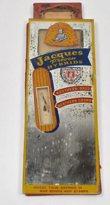 Espejo termómetro publicidad granja maíz semilla híbrido Jacques vintage SIGNO Foto 1 de 4