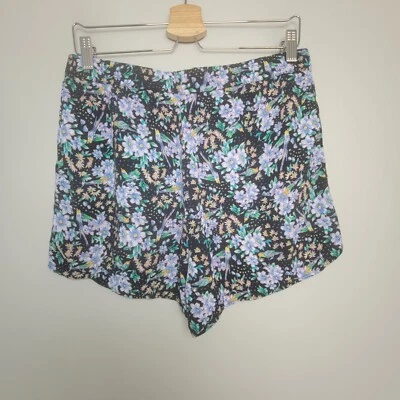 Pantalones Cortos Ett:twa by Anthropologie Mujer M Floral Pull On Viscosa con Bolsillos Foto 1 de 4