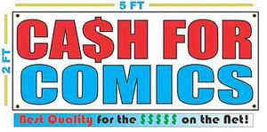 Letrero de pancarta en efectivo para cómics NUEVO tamaño más grande mejor calidad para la LIBRERÍA $$$ - Imagen 1 de 3