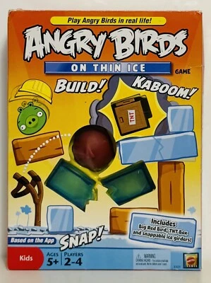 Mattel Angry Birds On Thin Ice Juego Todas las Piezas Instrucciones Completo Foto 1 de 4