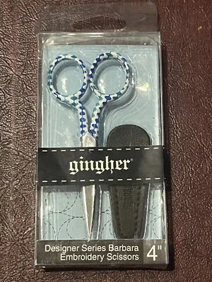Gingher  Limited Edition Barbara Designer  4" Knife Edge Embroidery Scissors - Image 1 of 4