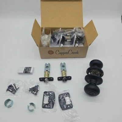 Perilla colonial Copper Creek CK2030BC-2, paquete de 2, negra Foto 1 de 4