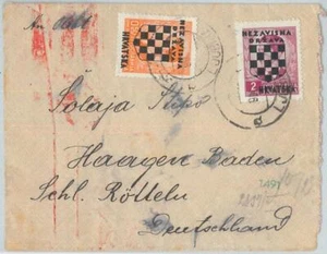 75067 - CROATIA - POSTAL HISTORY: Overprinted stamps on COVER from LJUBIJA WWII - Picture 1 of 1