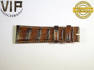 Cinturino OEM autentico IWC SANTONI ONE SHORT PART 22 mm colore coccodrillo MARRONE - Foto 1 di 2
