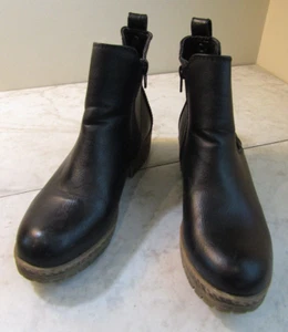 Maurices Damen-Bootie schwarz Stretch Reißverschluss Seitenblock Synthetik Größe 6,5 - Bild 1 von 5