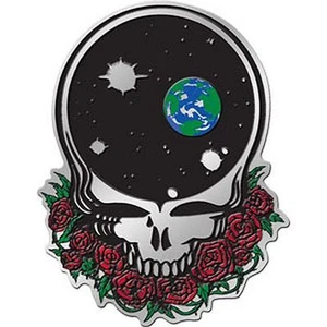 GRATEFUL DEAD - SPACE YOUR FACE - ADESIVO METALLIZZATO - 2,5 x 3,5 - NUOVO 8019 - Foto 1 di 1