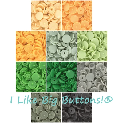 100 sets KAM Plastic Snaps: Size 20 T5 Plastic Snap Buttons No Sew Sewing Crafts - Image 1 of 4