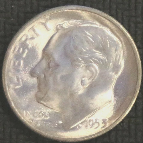 1953-S Roosevelt Dime - BU - #31008 - FREE SHIPPING Cover