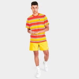 Nike Sportswear Men Stripe Short Sleeve T-Shirt Size Medium - Picture 1 of 3