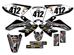 2004-2013 CRF 70 PODIUM Black Senge Graphics Kit Compatible with Honda - Picture 1 of 10