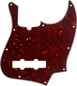 Genuine Fender Jazz J Bass 4-PLY Pickguard Tortoise Shell 10 Hole - Picture 1 of 1