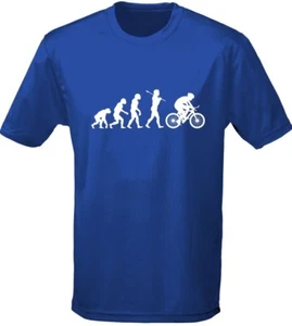 Cycling Evolution Mens T-Shirt 10 Colours (S-3XL) by swagwear - Picture 1 of 21
