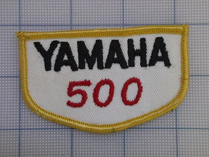 Vintage YAMAHA patch 70s-80s biker motorcycle motocross birtbike YAMAHA 500 - Foto 1 di 1