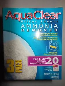 Aqua Clear 20 / Mini Ammonia Remover A-1410 - 3 pack  - Picture 1 of 1