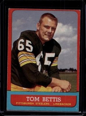 1963 Topps Football Set Break #132 Tom Bettis, Ex, SP - Image 1 of 2