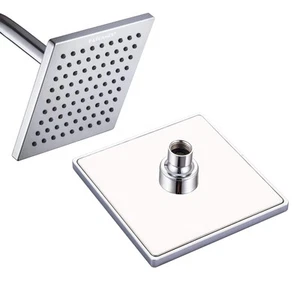 Luxury Square Rain Shower Head with 6-inch Rainfall Face, Stainless Steel Bac... - Bild 1 von 7