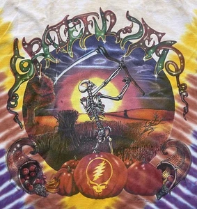 Camiseta Grateful Dead Tour Años 90 Manga Larga Blanca Retro Usada - Imagen 1 de 10